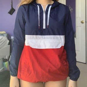 Zumiez Zine Red White & Blue Windbreaker